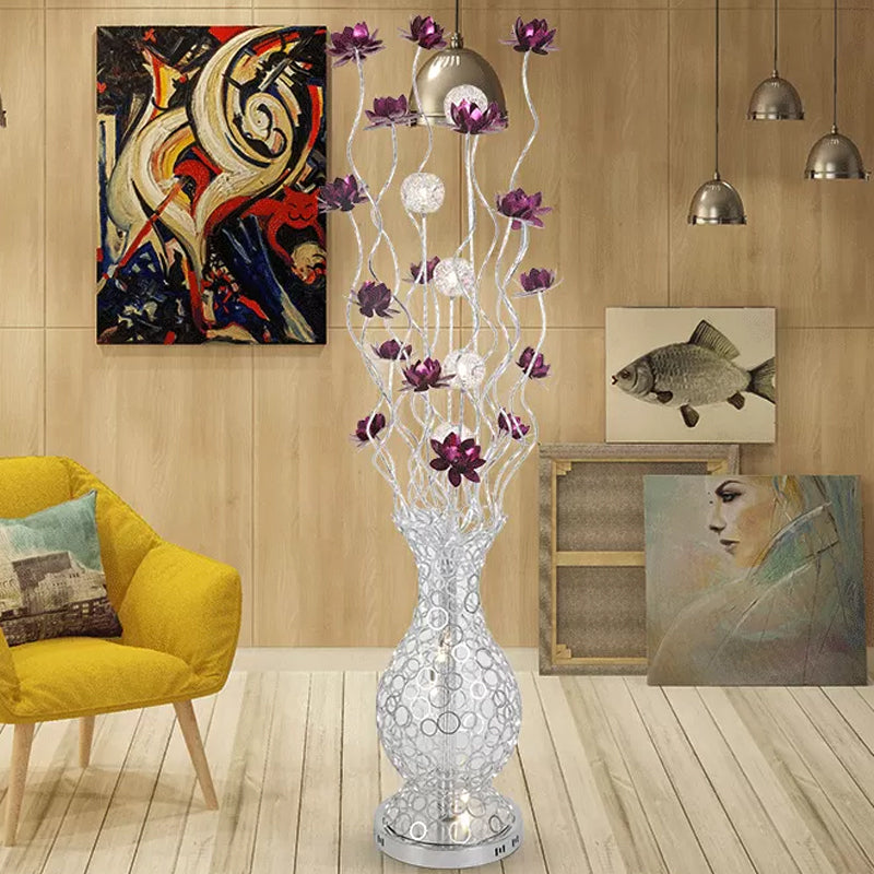 Purple sales floor lamp