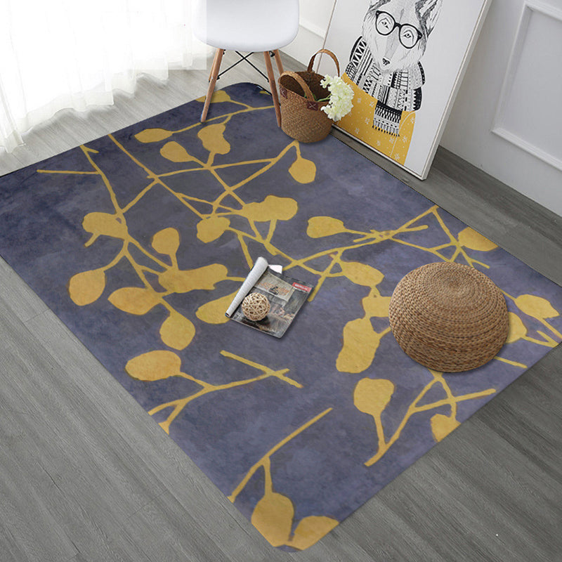 Unique Abstract Rug Contemporary Rug Polyester Washable Non-Slip Pet  Friendly Area Carpet for Living Room - Clearhalo