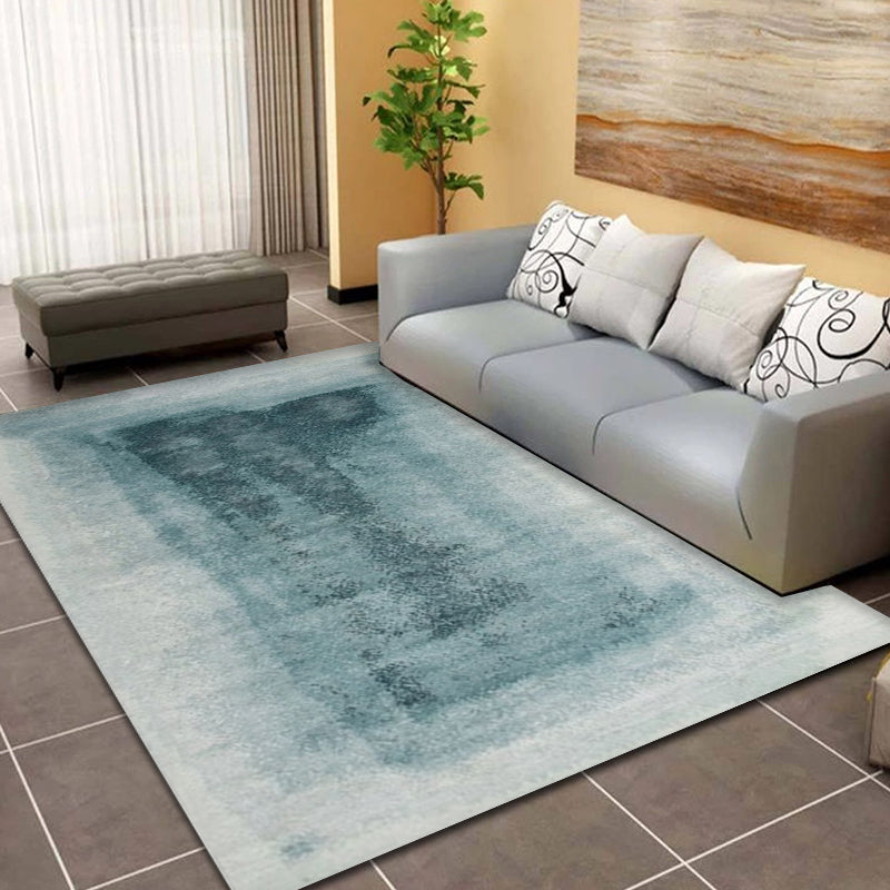 Stylish Abstract Rug Orange Industrial Rug Polyester Washable Anti-Slip  Backing Area Rug for Living Room - Clearhalo