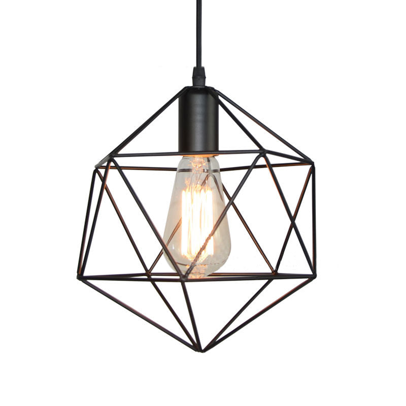 Geometric Pendant Light | Minimal Industrial Lamp | Cubic Cage Ceiling Light | Modern Hanging Lamp | Chandelier hotsell Lighting | Vintage Lighting