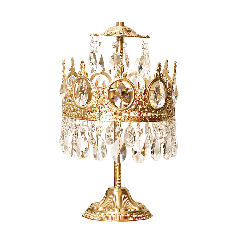 Gold Crown-Shaped Table Light