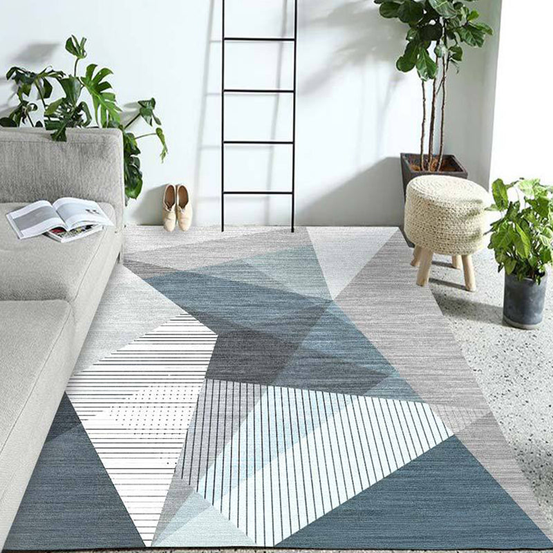 Relaxing Abstract Rug Multi Colored Synthetics Indoor Rug Non-Slip Backing  Pet Friendly Area Carpet for Living Room - Clearhalo