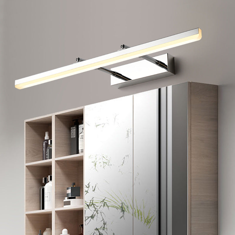 Minimalist Linear Sconce Light Fixture Metal Bathroom LED Vanity