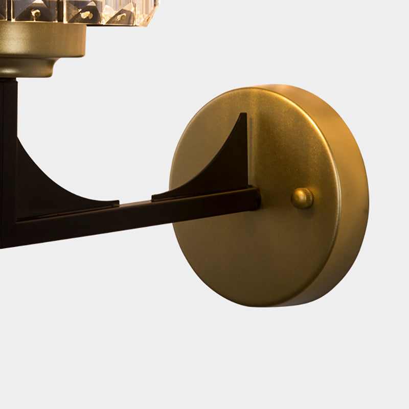 Industrial Lighting - Brass Shade Wall Sconce - Angled Lamp