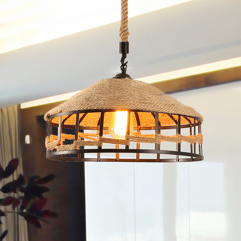 Hanging Ceiling factory Light with long chain hobo vintage