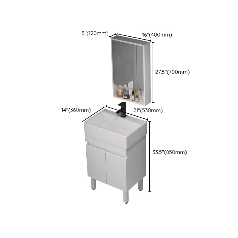 Modern Bathroom Sink Vanity Freestanding Single-Sink Bathroom Vanity Set -  Clearhalo