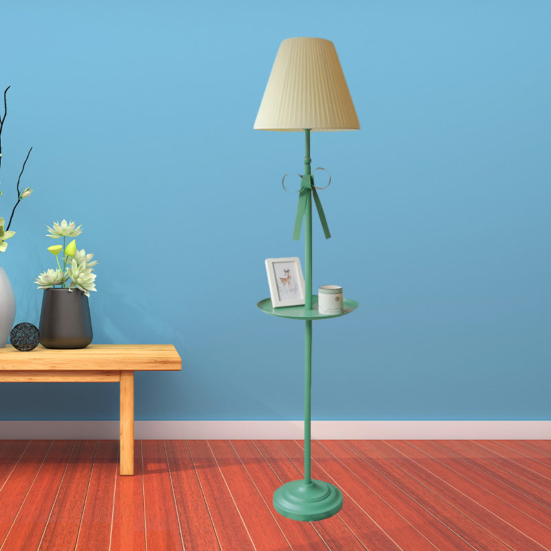 Teal floor on sale standing lamp