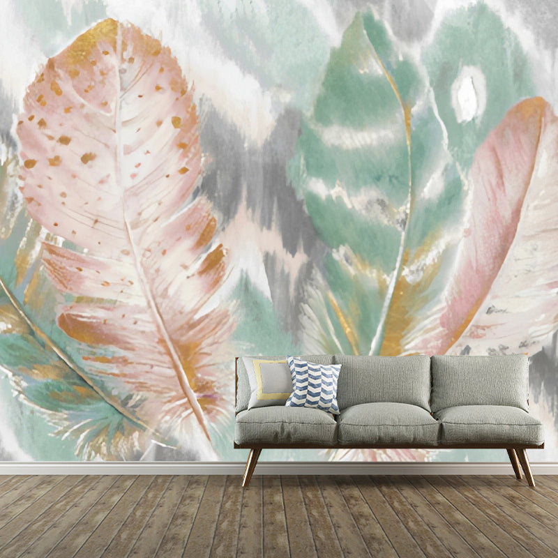 Wall Mural Pink feathers