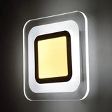 White Slim Square LED Wall Sconce Simple Style Acrylic Wall Light for Stair Clearhalo 'Wall Lamps & Sconces' 'Wall Lights' Lighting' 101627