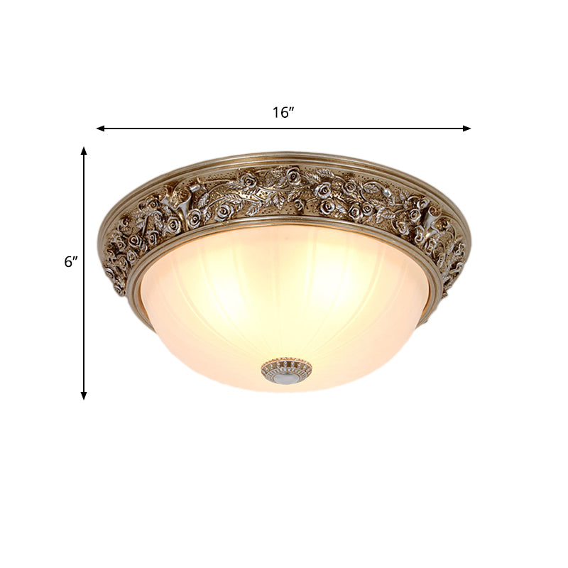 Semi-Ball Bedroom Ceiling Light Fixture Minimalism Resin 2/3-Head 13"/16" Wide Aged Silver Flush Mount Lighting Clearhalo 'Ceiling Lights' 'Close To Ceiling Lights' 'Close to ceiling' 'Flush mount' Lighting' 1030454