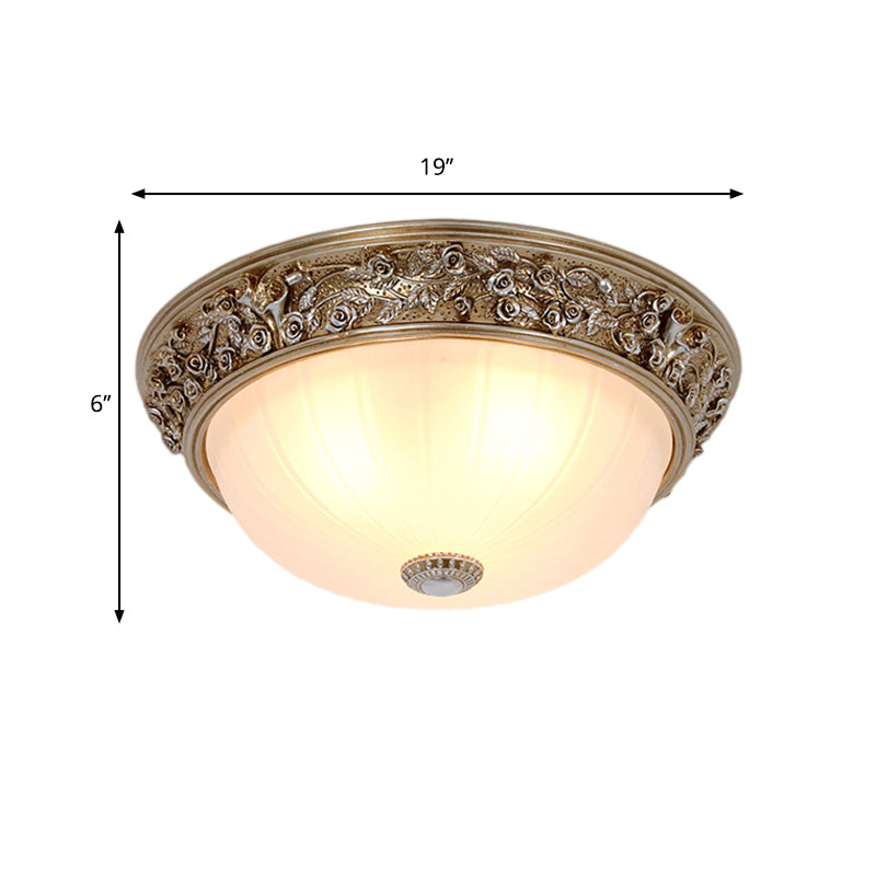 Semi-Ball Bedroom Ceiling Light Fixture Minimalism Resin 2/3-Head 13"/16" Wide Aged Silver Flush Mount Lighting Clearhalo 'Ceiling Lights' 'Close To Ceiling Lights' 'Close to ceiling' 'Flush mount' Lighting' 1030455