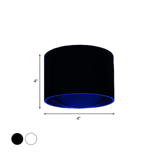 Black/White Circle Mini Wall Light Kit Simple LED Metal Sconce Lighting Fixture in Multicolored Light Clearhalo 'Cast Iron' 'Glass' 'Industrial' 'Modern wall lights' 'Modern' 'Tiffany' 'Traditional wall lights' 'Wall Lamps & Sconces' 'Wall Lights' Lighting' 1034128