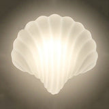 Bedroom Nursing Room Shell Wall Light Acrylic 1 Light Lovely Modern Wall Lamp in White Clearhalo 'Wall Lamps & Sconces' 'Wall Lights' Lighting' 103607