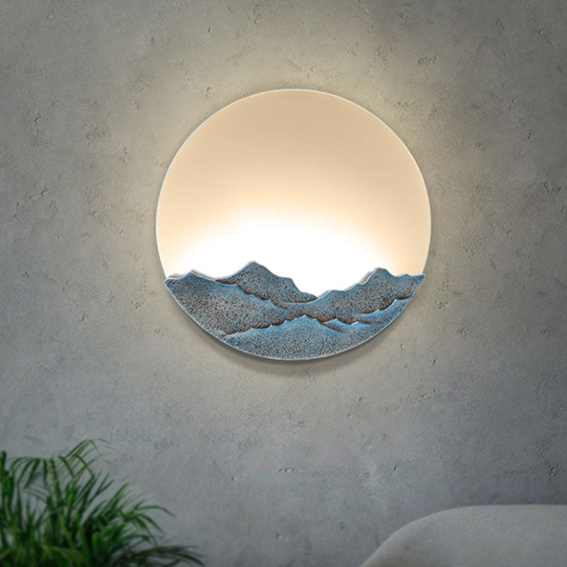 Applique murale moderne led en forme de lune moon