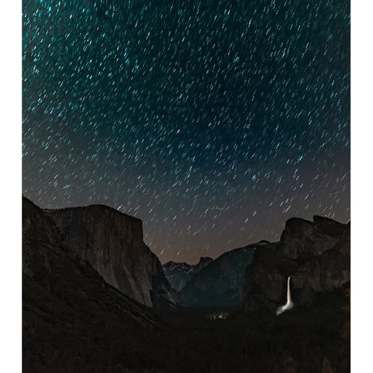 Starry Sky and Mountain Mural Wallpaper for Bedroom Decor Contemporary Wall Art, Made to Measure Clearhalo 'Wall Decor' 'Wall Mural' 1061773