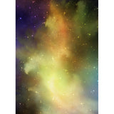 Starry Sky Wall Mural Decal for Home Decoration, Yellow and Purple, Made to Measure Clearhalo 'Wall Decor' 'Wall Mural' 1061853