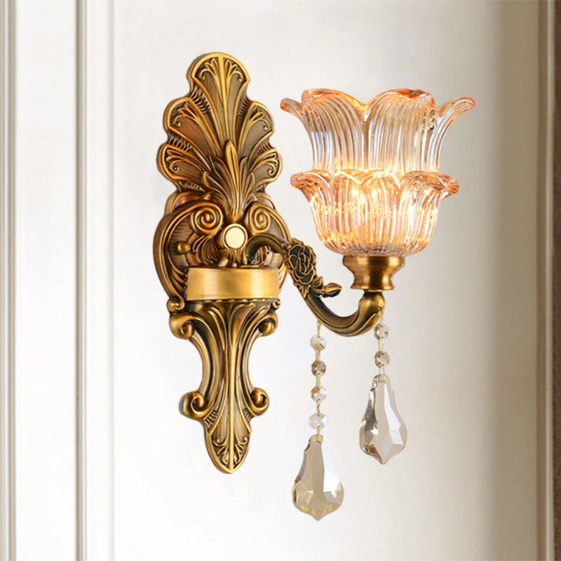 Brass Wall Sconce Mid-Century Wall Lamps - 2 Lights