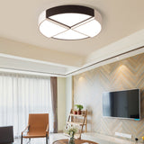 Black Circular Ceiling Light Fixture Modern Stylish LED Acrylic Flushmount Ceiling Fixture for Living Room Clearhalo 'Ceiling Lights' 'Close To Ceiling Lights' 'Close to ceiling' 'Flush mount' Lighting' 107380