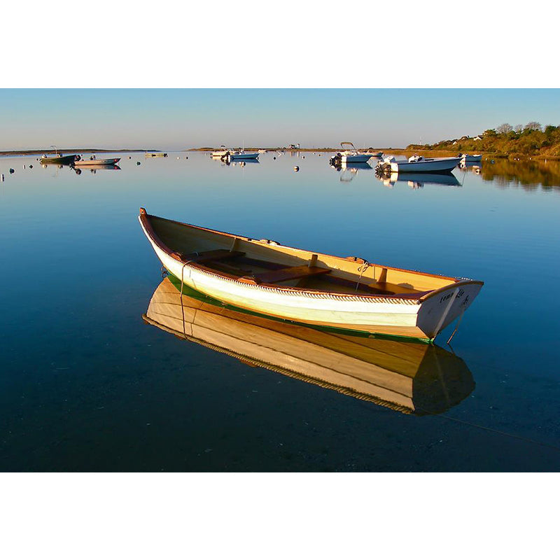 Wall Mural Small wooden boat