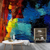 Whole Illustration Aesthetic Mural Wallpaper for Accent Wall with Watercolors Design in Multi Color Clearhalo 'Wall Decor' 'Wall Mural' 1114581