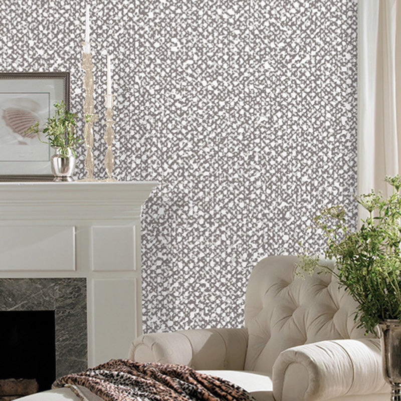 Decorative Linen Dots Wallpaper Non-Woven Fabric Nordic Wall Covering for Living Room Brown Clearhalo 'Modern wall decor' 'Modern' 'Wallpaper' Wall Decor' 1124224