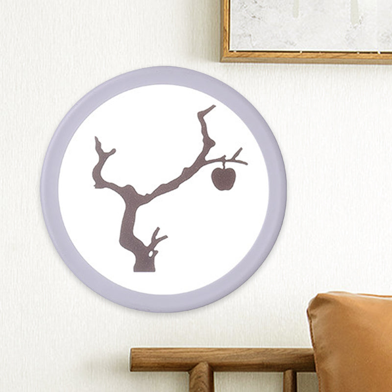 Bare Tree Bedroom Wall Lamp Acrylic Minimalist LED Mural Lighting in White and Coffee Clearhalo 'Cast Iron' 'Glass' 'Industrial' 'Modern wall lights' 'Modern' 'Tiffany' 'Traditional wall lights' 'Wall Lamps & Sconces' 'Wall Lights' Lighting' 1126310