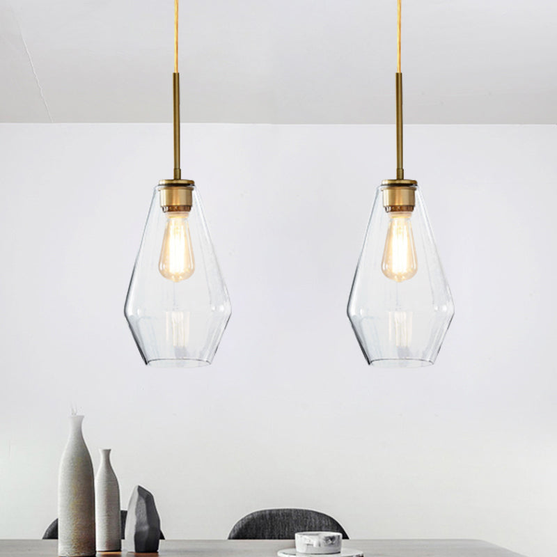 4.5"/9"/12" Wide Glass Shade Hanging Light with Brass Lamp Socket One Light Modern Pendant Light for Office Clearhalo 'Ceiling Lights' 'Glass shade' 'Glass' 'Modern Pendants' 'Modern' 'Pendant Lights' 'Pendants' Lighting' 1127517