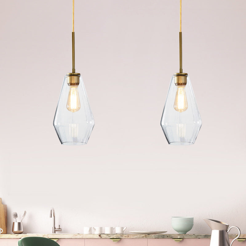 4.5"/9"/12" Wide Glass Shade Hanging Light with Brass Lamp Socket One Light Modern Pendant Light for Office Clearhalo 'Ceiling Lights' 'Glass shade' 'Glass' 'Modern Pendants' 'Modern' 'Pendant Lights' 'Pendants' Lighting' 1127518