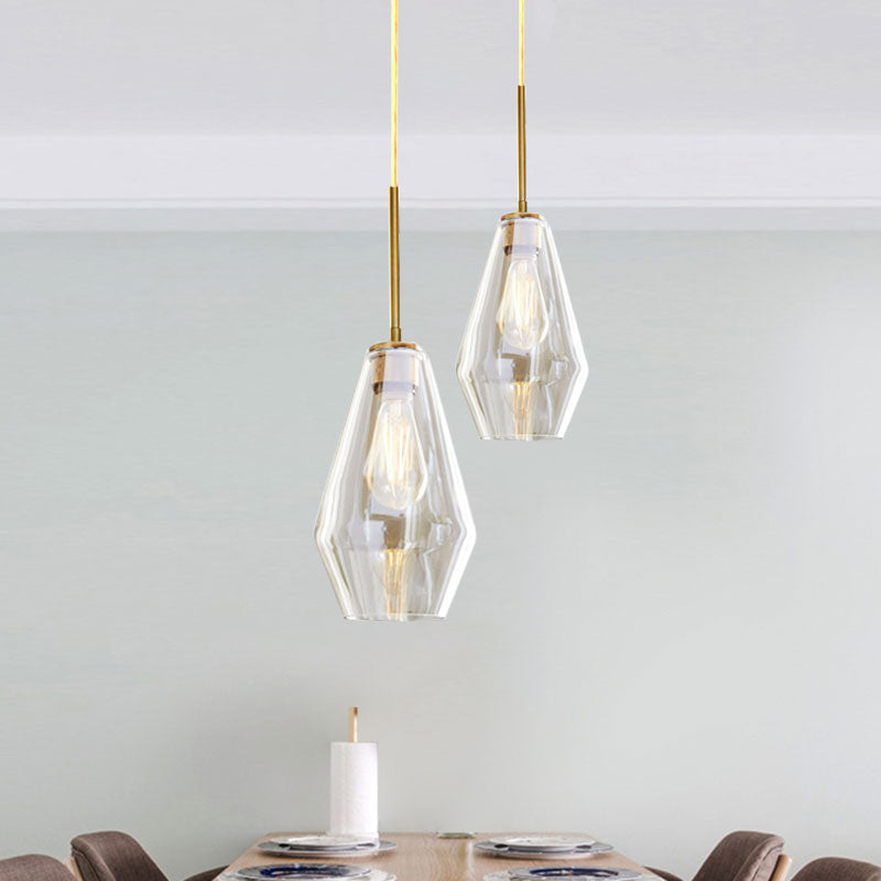 4.5"/9"/12" Wide Glass Shade Hanging Light with Brass Lamp Socket One Light Modern Pendant Light for Office Clearhalo 'Ceiling Lights' 'Glass shade' 'Glass' 'Modern Pendants' 'Modern' 'Pendant Lights' 'Pendants' Lighting' 1127523