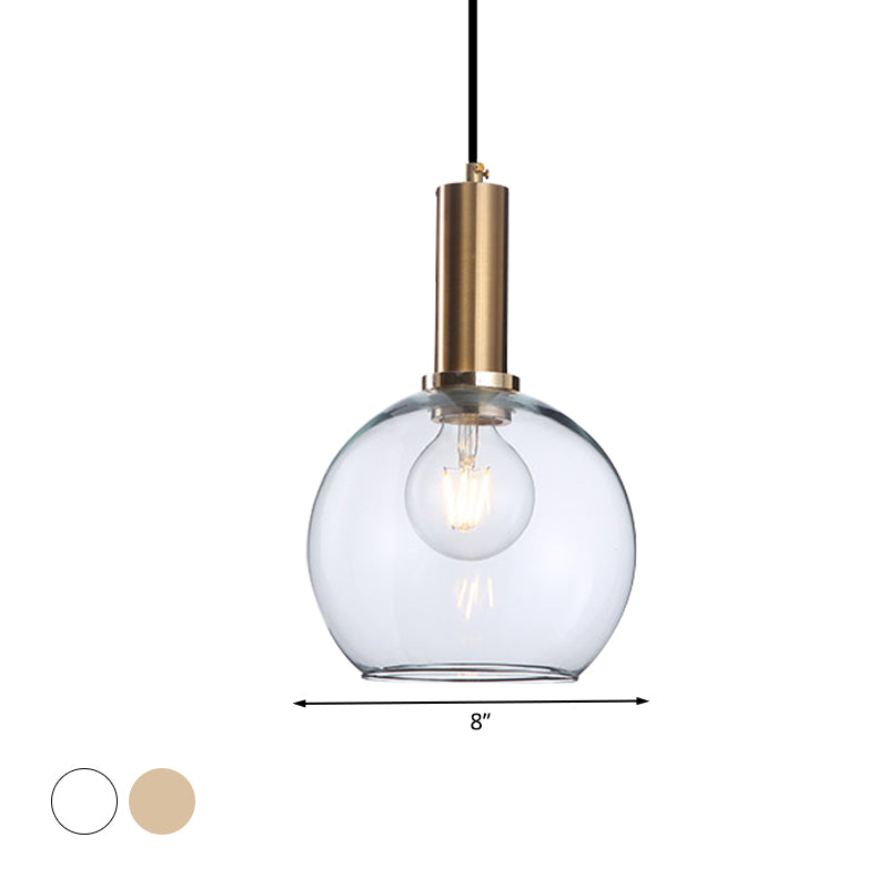 Curved Shade Living Room Pendant Lighting Amber/Clear Glass Simple Style Hanging Light with Brass Lamp Socket Clearhalo 'Ceiling Lights' 'Glass shade' 'Glass' 'Modern Pendants' 'Modern' 'Pendant Lights' 'Pendants' Lighting' 1127569