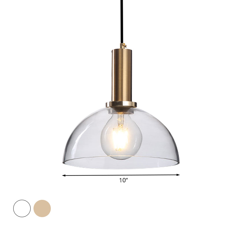 Curved Shade Living Room Pendant Lighting Amber/Clear Glass Simple Style Hanging Light with Brass Lamp Socket Clearhalo 'Ceiling Lights' 'Glass shade' 'Glass' 'Modern Pendants' 'Modern' 'Pendant Lights' 'Pendants' Lighting' 1127578