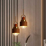 Rustic Style Hanging Light Wood Single Light Brown Pendant Lamp for Living Room Kitchen Clearhalo 'Ceiling Lights' 'Modern Pendants' 'Modern' 'Pendant Lights' 'Pendants' Lighting' 1127782