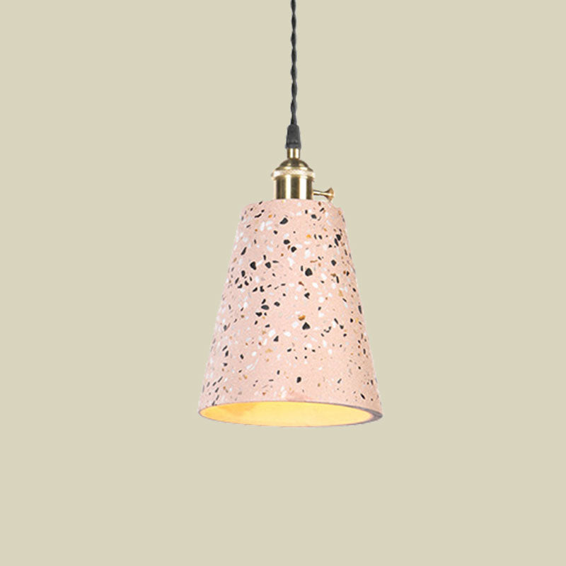 Tapered Shade Hanging Light 1 Light Contemporary Cement Pendant Ceiling Light for Cafe Clearhalo 'Ceiling Lights' 'Modern Pendants' 'Modern' 'Pendant Lights' 'Pendants' Lighting' 1127916