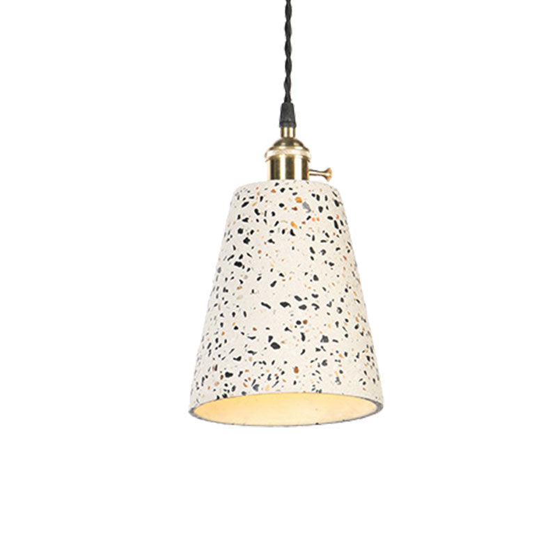 Tapered Shade Hanging Light 1 Light Contemporary Cement Pendant Ceiling Light for Cafe Clearhalo 'Ceiling Lights' 'Modern Pendants' 'Modern' 'Pendant Lights' 'Pendants' Lighting' 1127921