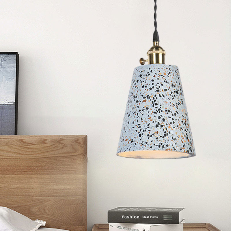 Tapered Shade Hanging Light 1 Light Contemporary Cement Pendant Ceiling Light for Cafe Clearhalo 'Ceiling Lights' 'Modern Pendants' 'Modern' 'Pendant Lights' 'Pendants' Lighting' 1127923