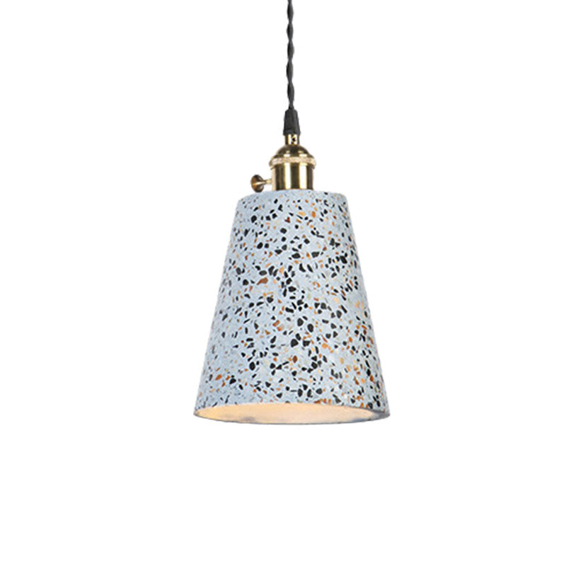 Tapered Shade Hanging Light 1 Light Contemporary Cement Pendant Ceiling Light for Cafe Clearhalo 'Ceiling Lights' 'Modern Pendants' 'Modern' 'Pendant Lights' 'Pendants' Lighting' 1127925