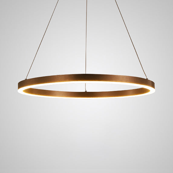 Modern 1/3-Light Hanging Ceiling Light with Acrylic Shade Coffee Round Chandelier Pendant in Warm/White Light Clearhalo 'Ceiling Lights' 'Chandeliers' 'Modern Chandeliers' 'Modern' Lighting' 113225