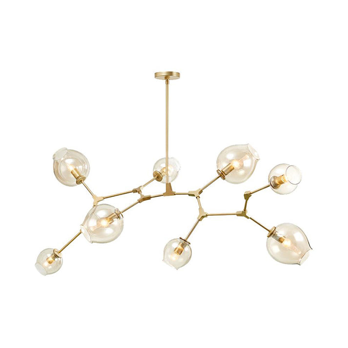 Bubble Chandelier Lighting Contemporary Glass 3/5 Heads Dining Room ...