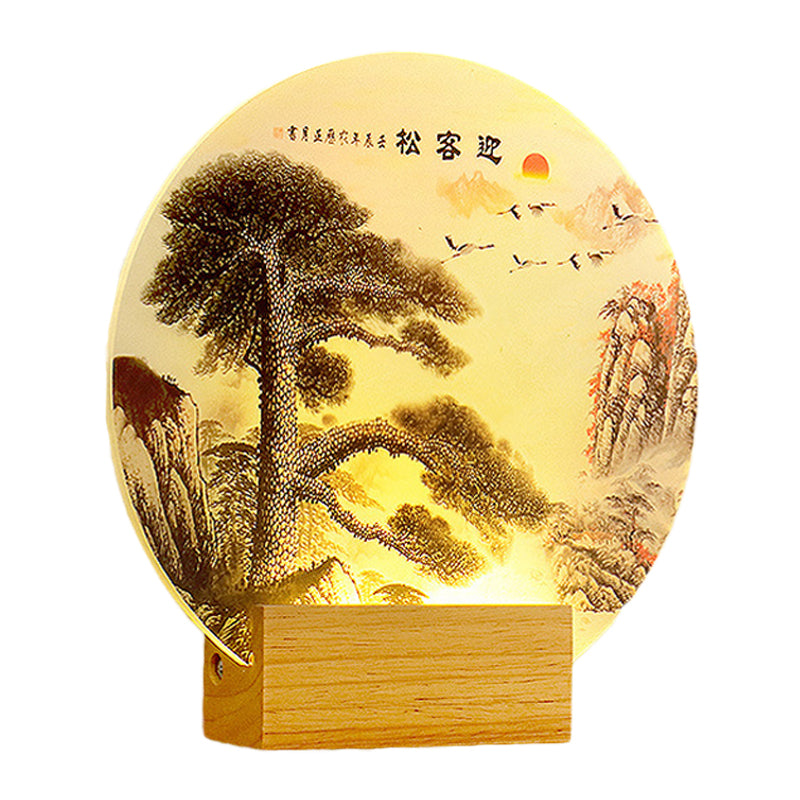 Pine popular Round Wall Light