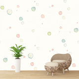 Beige Bubbles Wall Covering Murals Waterproof Wall Decoration for Bedroom, Size Optional Clearhalo 'Wall Decor' 'Wall Mural' 1177962