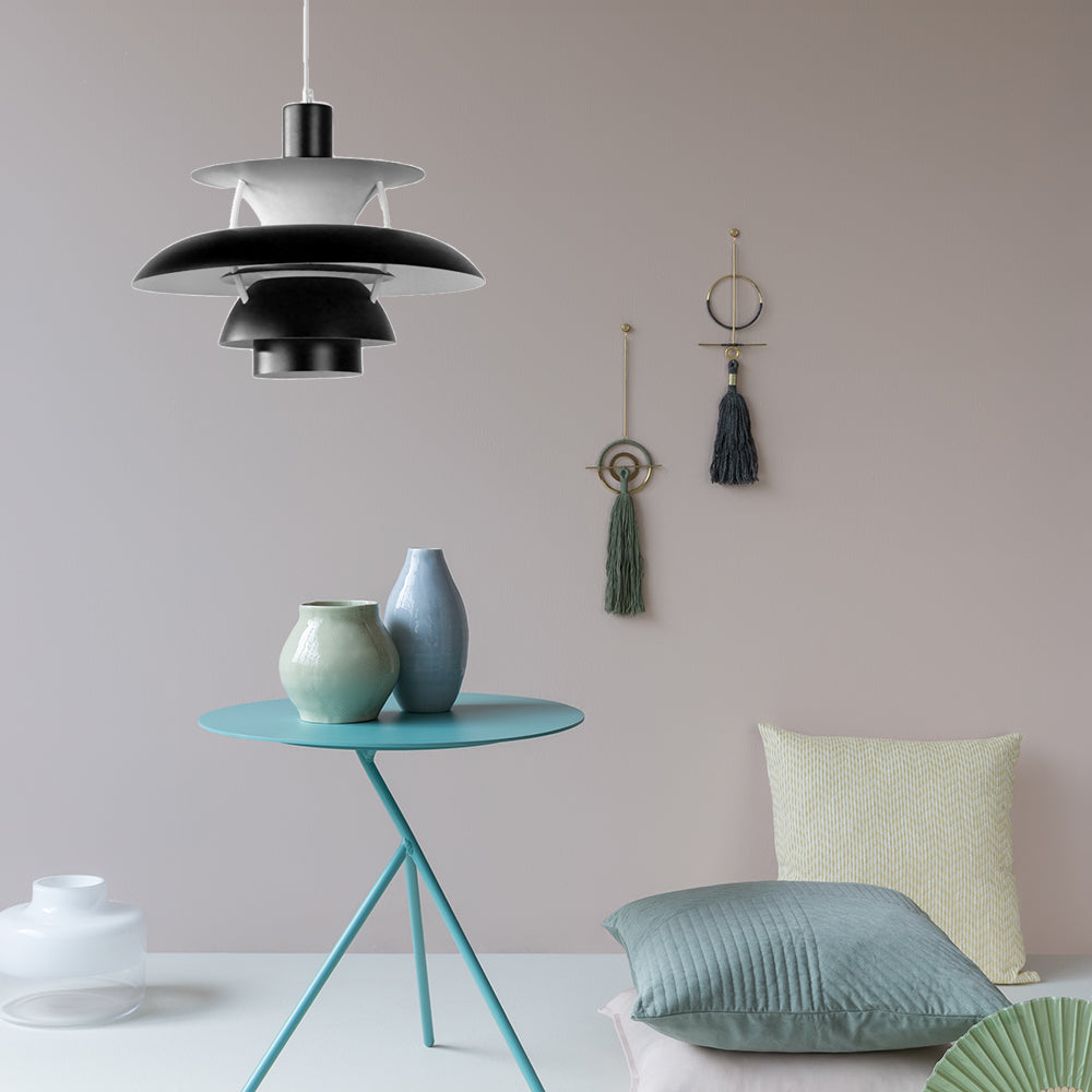 Designer Tiered Pendant Light Metal Shade 1 Light Hanging Ceiling Light with Hanging Cord Clearhalo 'Ceiling Lights' 'Modern Pendants' 'Modern' 'Pendant Lights' 'Pendants' Lighting' 118331