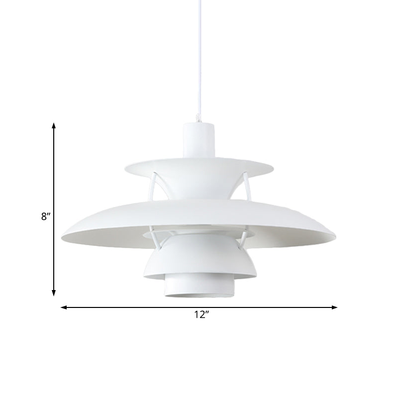 Designer Tiered Pendant Light Metal Shade 1 Light Hanging Ceiling Light with Hanging Cord Clearhalo 'Ceiling Lights' 'Modern Pendants' 'Modern' 'Pendant Lights' 'Pendants' Lighting' 118338