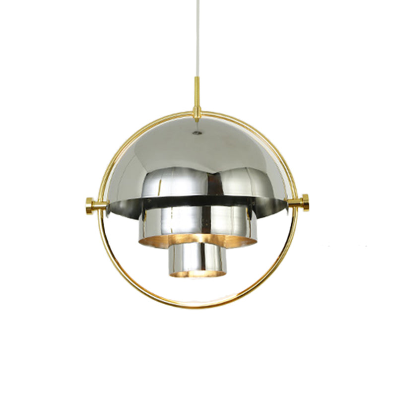 Metal Rotated Pendant Lighting in Modern Style 1 Light Black/White/Gold Hanging Light Clearhalo 'Ceiling Lights' 'Modern Pendants' 'Modern' 'Pendant Lights' 'Pendants' Lighting' 118440