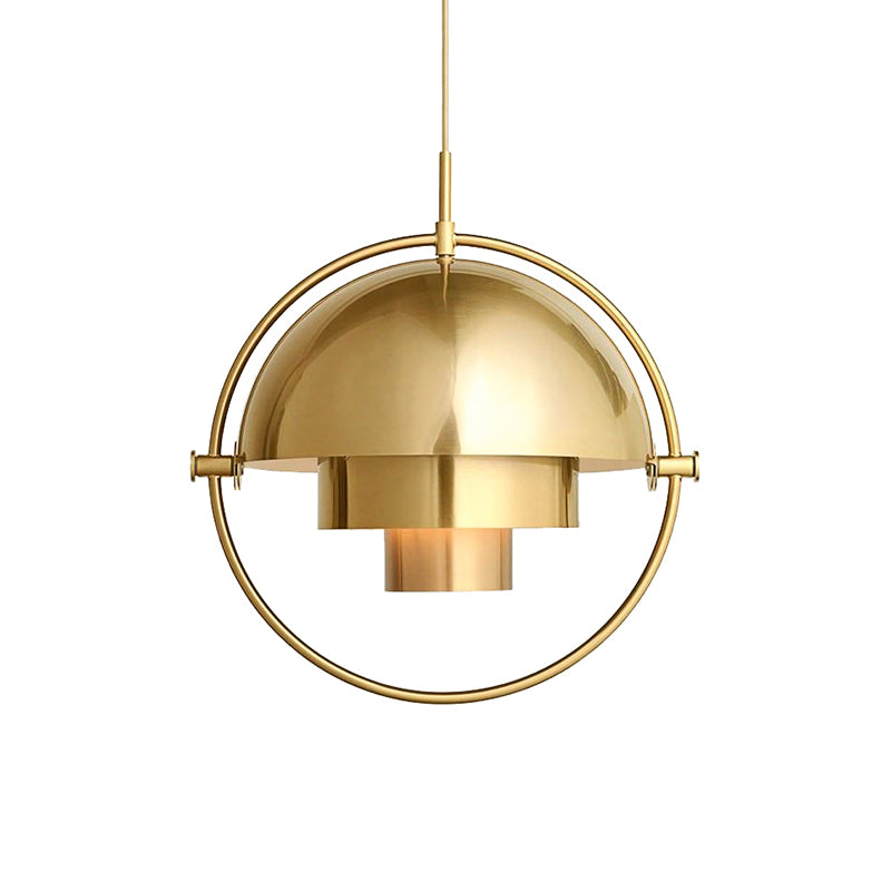 Metal Rotated Pendant Lighting in Modern Style 1 Light Black/White/Gold Hanging Light Clearhalo 'Ceiling Lights' 'Modern Pendants' 'Modern' 'Pendant Lights' 'Pendants' Lighting' 118442