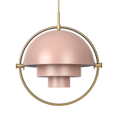 Metal Rotated Pendant Lighting in Modern Style 1 Light Black/White/Gold Hanging Light Clearhalo 'Ceiling Lights' 'Modern Pendants' 'Modern' 'Pendant Lights' 'Pendants' Lighting' 118447