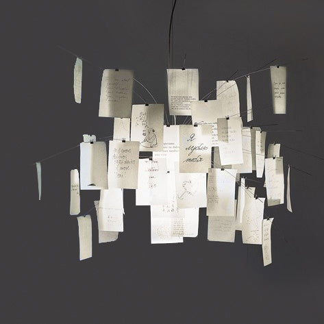 1 Light Study Room Drop Pendant with Flaky Paper Shade Chrome Ceiling Light Fixture Clearhalo 'Ceiling Lights' 'Modern Pendants' 'Modern' 'Pendant Lights' 'Pendants' Lighting' 118483