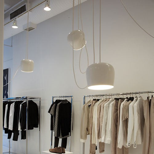 Metal Swag Pendant Light Kit Modern 3/4 Heads Hanging Pendant Light in Black/White with Adjustable Cord 3 White Clearhalo 'Ceiling Lights' 'Modern Pendants' 'Modern' 'Pendant Lights' 'Pendants' Lighting' 119114