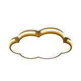 Nordic Cloud-Shape Ceiling Flush Acrylic LED Bedroom Flush Mount Lighting in Gold Clearhalo 'Ceiling Lights' 'Close To Ceiling Lights' 'Close to ceiling' 'Flush mount' Lighting' 1195153