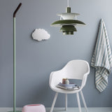 3 Layers Pendant Light with Flared Shade Macaron Style Aluminum 1 Light Black/Gray Hanging Lamp, 12"/16" Wide Clearhalo 'Ceiling Lights' 'Modern Pendants' 'Modern' 'Pendant Lights' 'Pendants' Lighting' 119525