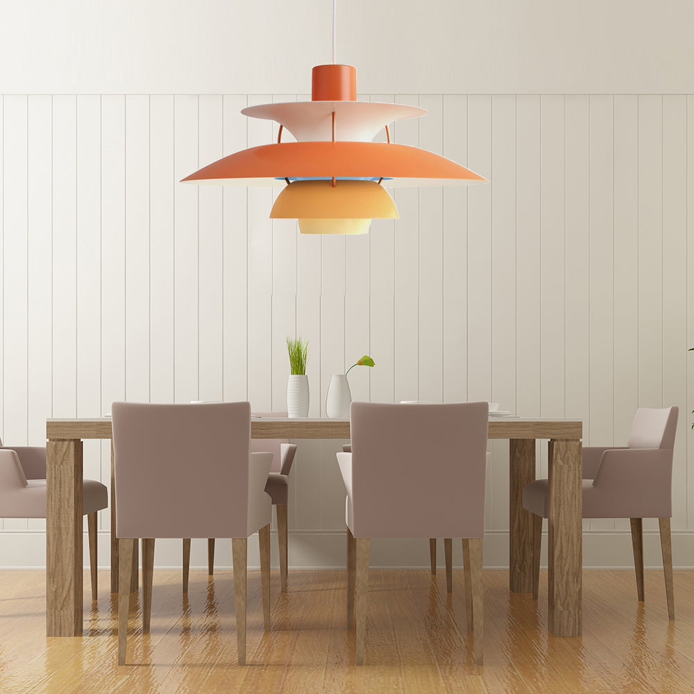 3 Layers Pendant Light with Flared Shade Macaron Style Aluminum 1 Light Black/Gray Hanging Lamp, 12"/16" Wide Clearhalo 'Ceiling Lights' 'Modern Pendants' 'Modern' 'Pendant Lights' 'Pendants' Lighting' 119572